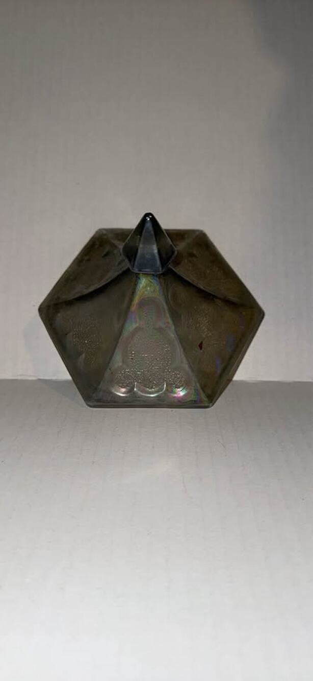 Carnival Glass Candy,Trinket Lid Only Inter LIP 4" Outer 4 3/8"